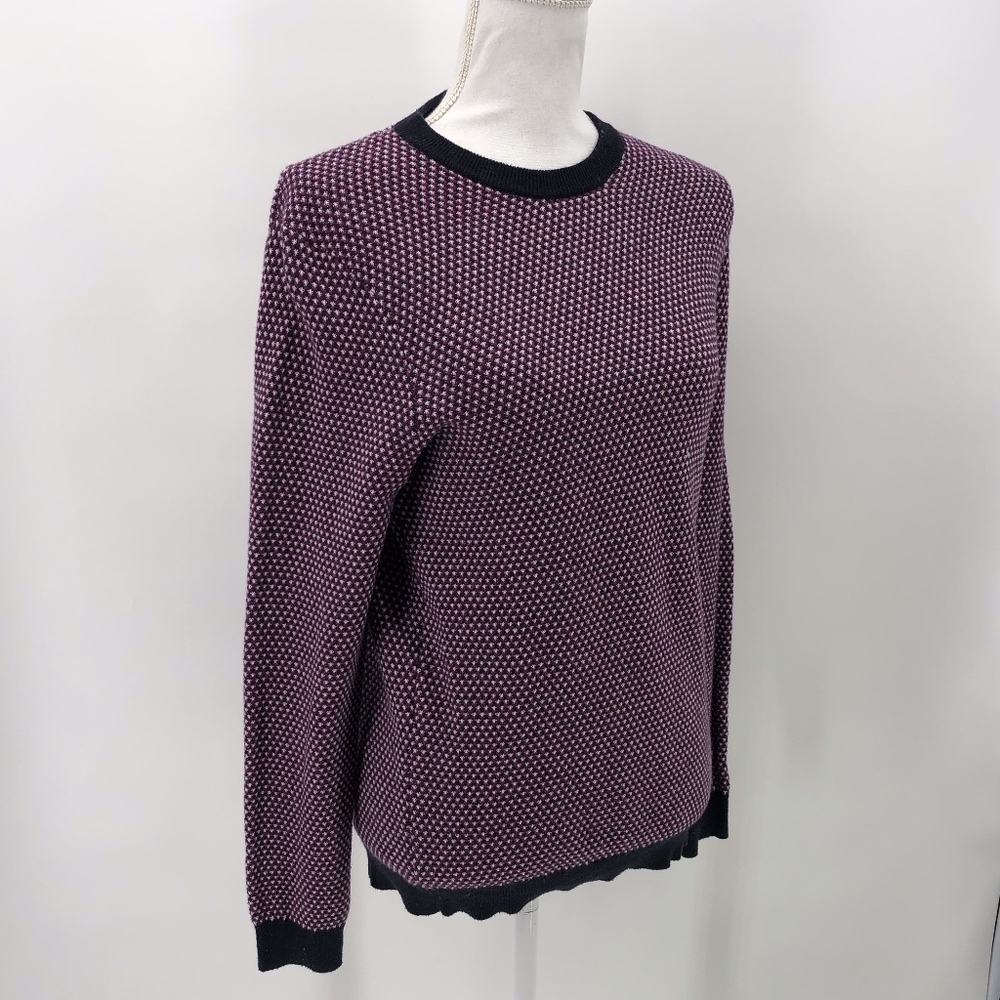 Ted Baker Purple Crewneck Wool Blend Sweater 3